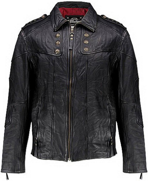 Кожаная куртка Affliction Keeper Leather Jacket Black